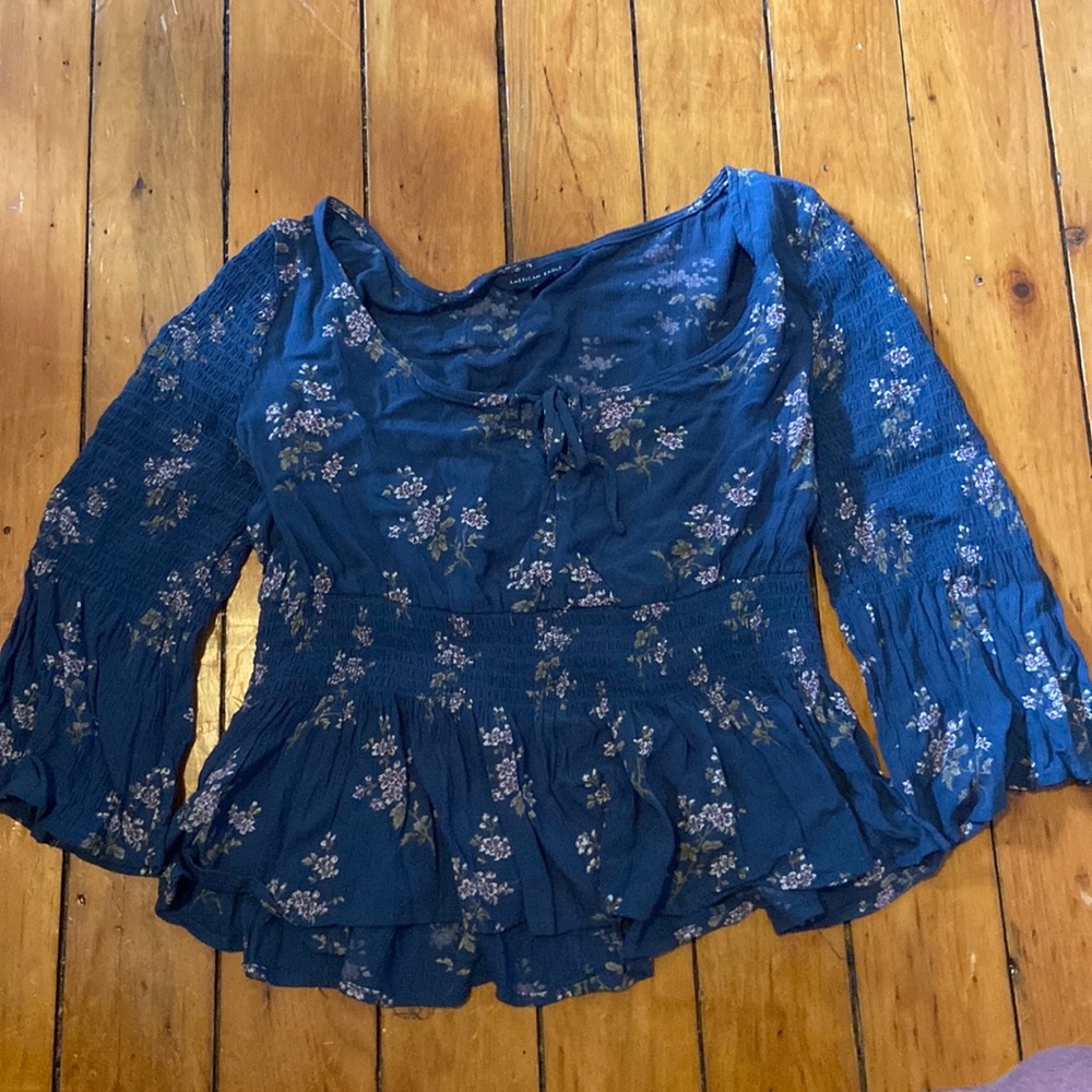 American Eagle peplum top size small petite